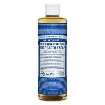 Dr Bronner's Pure Castile Liquid Soap Peppermint  473ml
